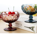 Solid Color Dessert Glass Ice Cream Bowl